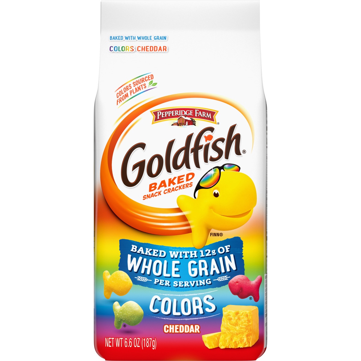 slide 9 of 11, Pepperidge Farm Goldfish Colors Cheddar Baked Snack Crackers, 6.6 oz