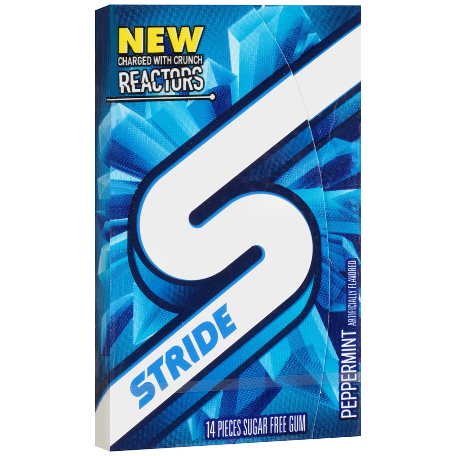 slide 2 of 8, Stride Peppermint Sugar Free Gum, 14 ct