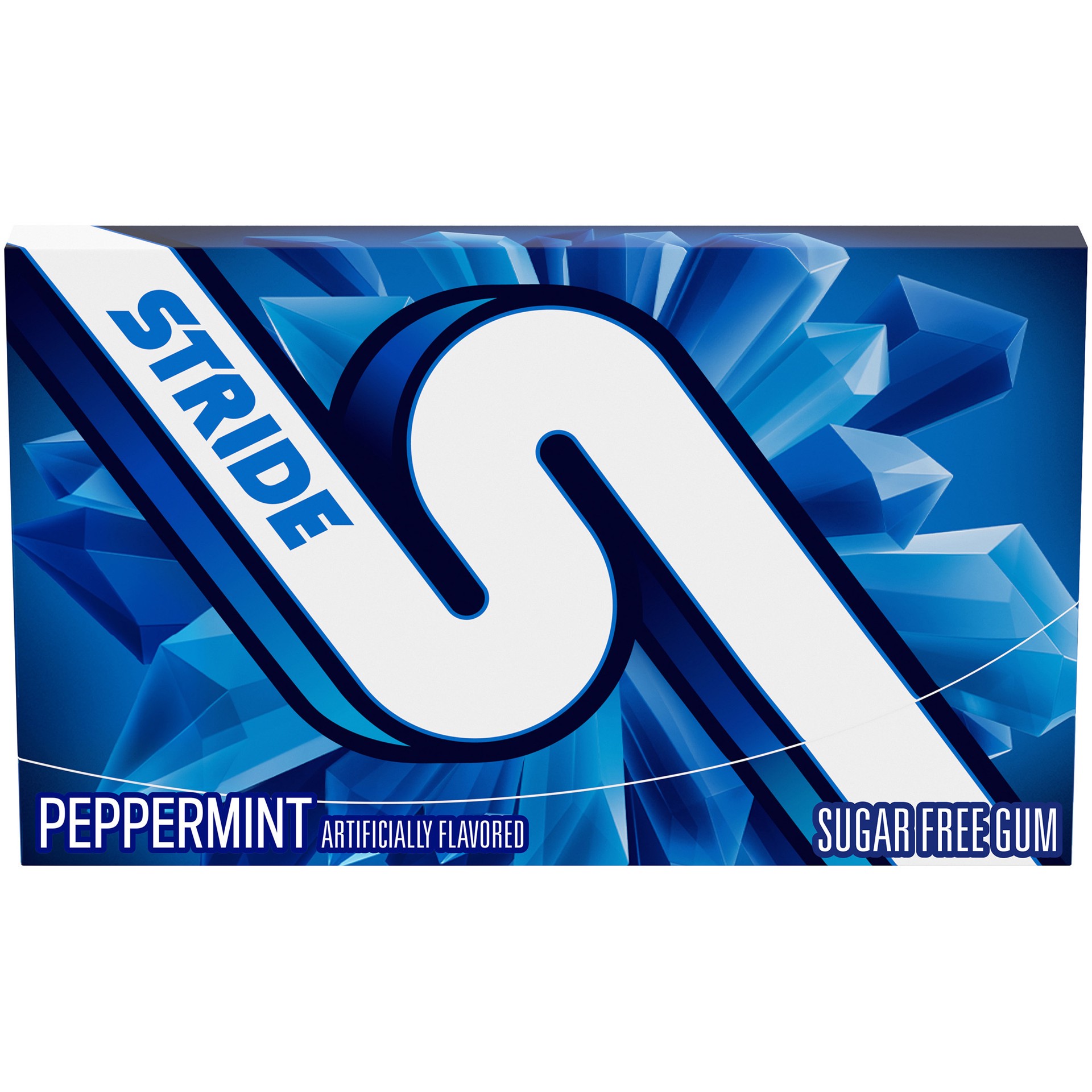 slide 2 of 10, Stride Peppermint Sugar Free Gum, 14 Piece Pack, 0.06 lb