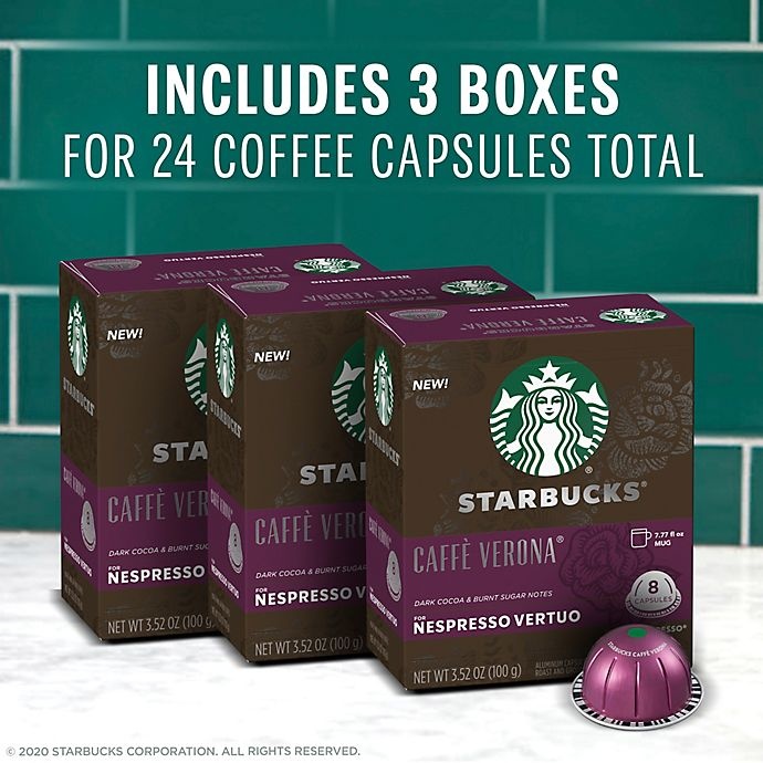 slide 3 of 7, Starbucks by Nespresso Vertuo Line Caff Verona Espresso Capsules, 24 ct