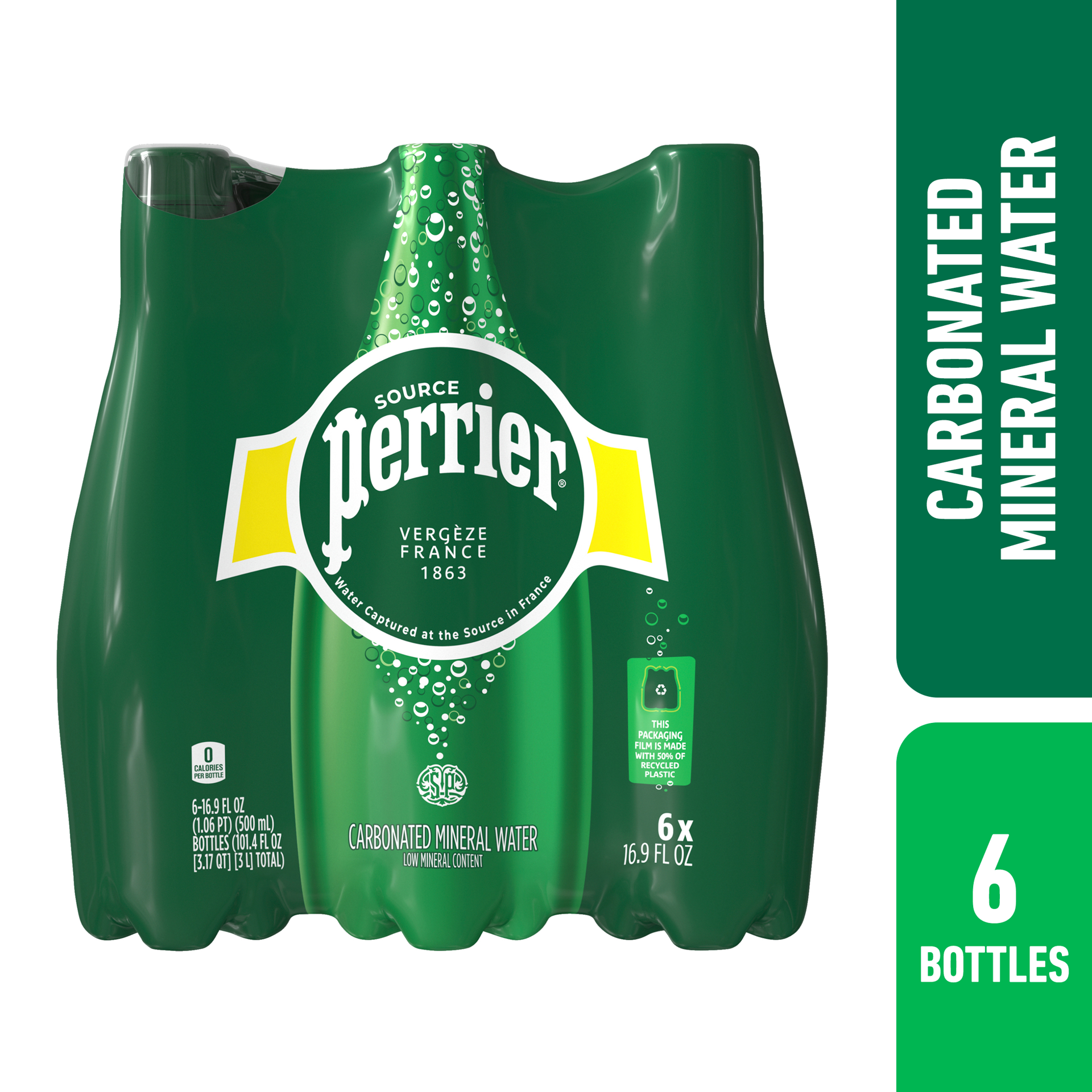 slide 1 of 2, Perrier Sparkling Water, Plastic Water Bottles - 6.61 lb, 6.61 lb