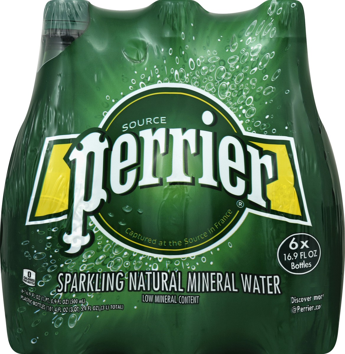slide 1 of 2, Perrier Sparkling Water, Plastic Water Bottles - 6.61 lb, 6 ct; 16.9 fl oz