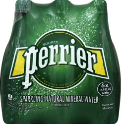 Perrier Sparkling Water, Plastic Water Bottles - 6.61 lb