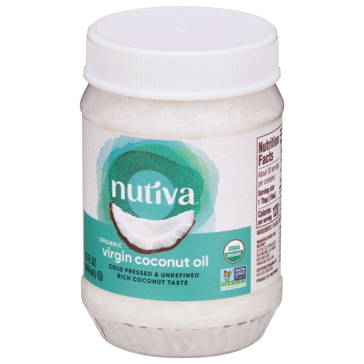 slide 9 of 9, Nutiva Coconut Oil Org, 15 oz