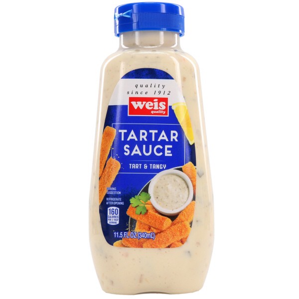 slide 1 of 1, Weis Quality Tartar Sauce Tartar Sauce, 12 fl oz