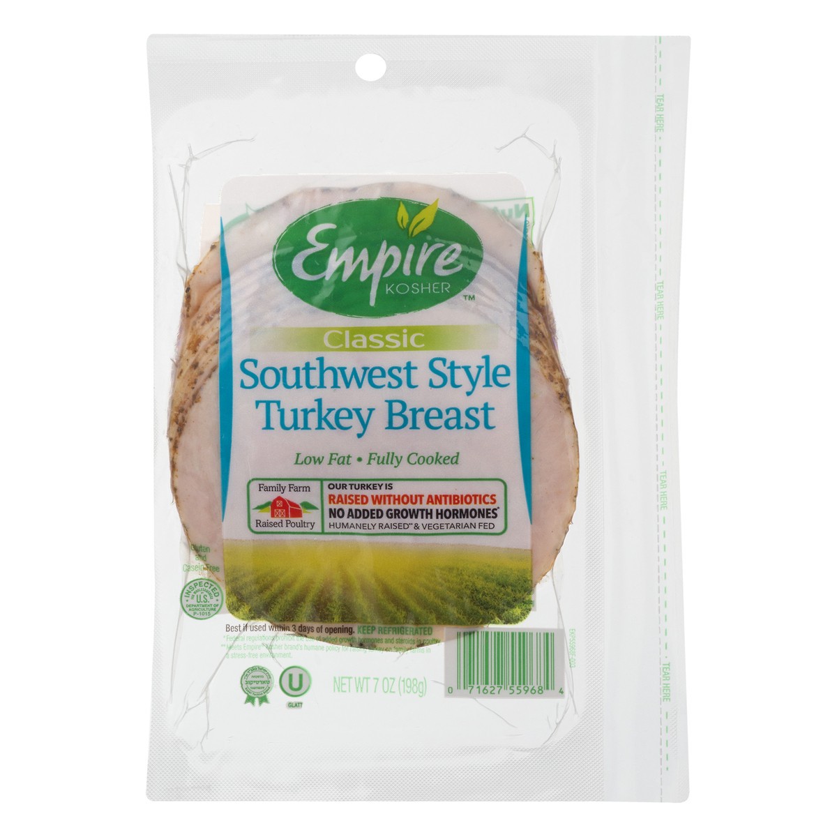 slide 1 of 9, Empire Kosher Classic Southwest Style Low Fat Turkey Breast 7 oz, 7 oz