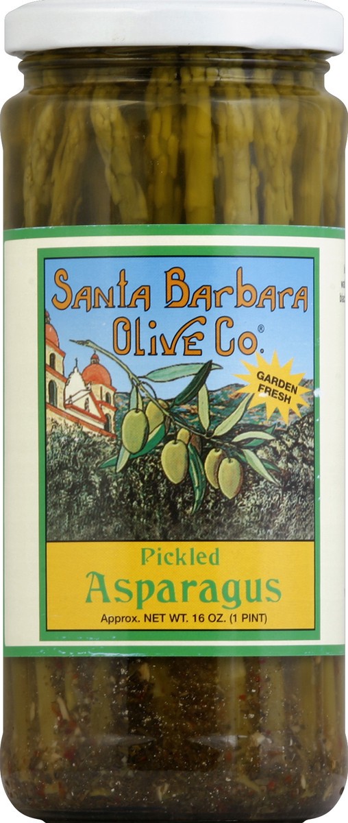 slide 1 of 2, Santa Barbara Pickled Asparagus, 16 oz