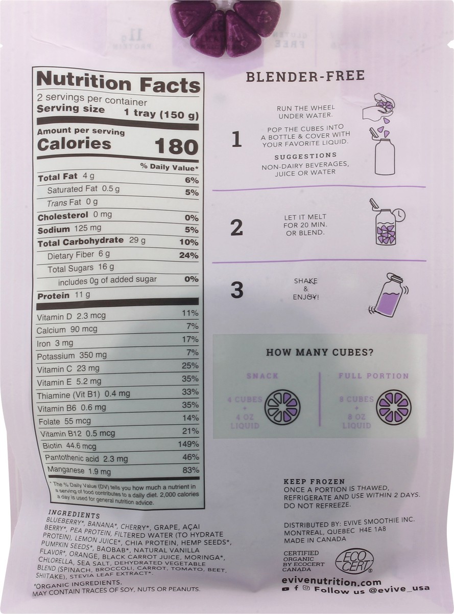 slide 11 of 13, Evive Asana Smoothie Cubes 10.58 oz, 10.58 oz