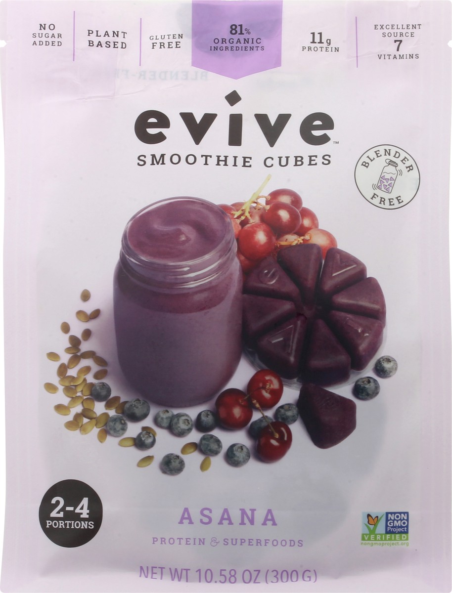 slide 1 of 13, Evive Asana Smoothie Cubes 10.58 oz, 10.58 oz