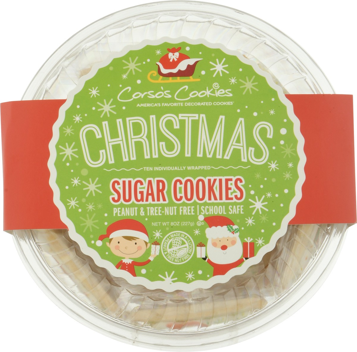 slide 5 of 14, Corso's Cookies Christmas Sugar Cookies 10 Individually Wrapped, 10 ct