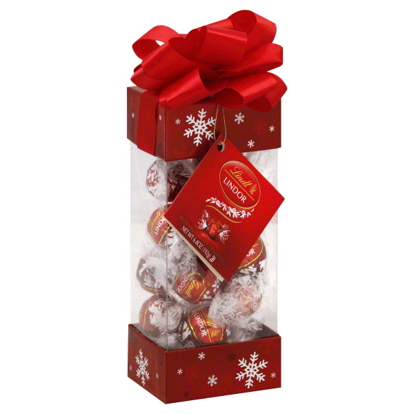 slide 1 of 1, Lindor Christmas Milk Chocolate Pinnacle Box, 6.8 oz