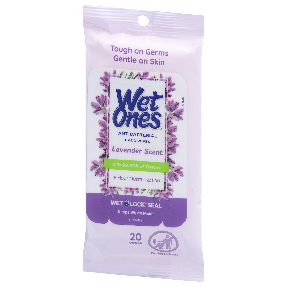 slide 3 of 9, Wet Ones Antibacterial Lavender Scent Hand Wipes 20 ea, 20 ct