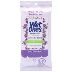 Wet Ones Antibacterial Lavender Scent Hand Wipes 20 ea