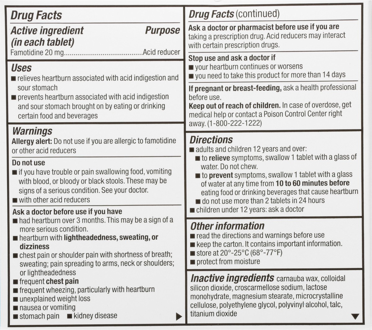 slide 7 of 9, Topcare Famotidine Tabs Max, 25 ct