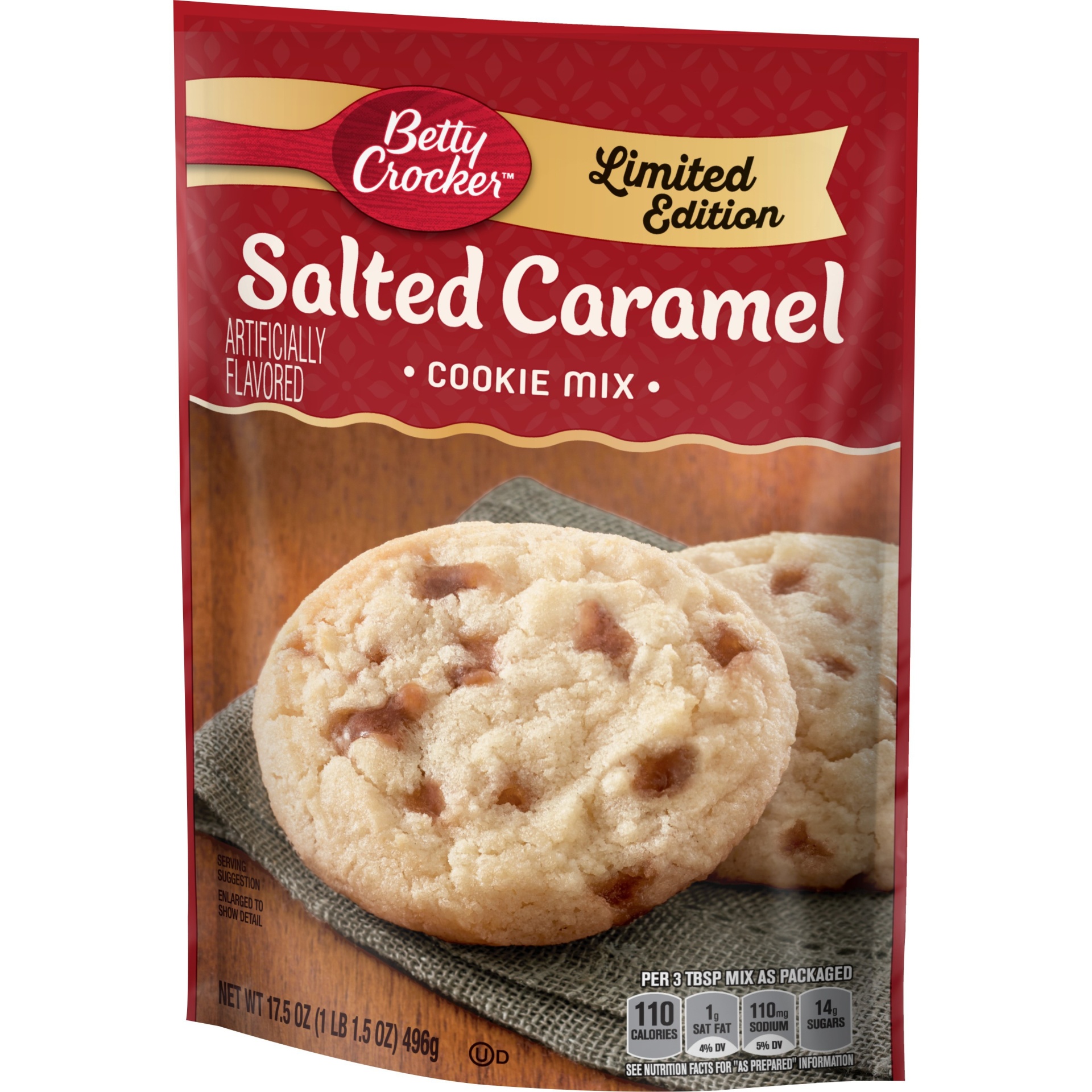 slide 1 of 1, Betty Crocker Salted Caramel Cookie Mix Limited Edition, 17.5 oz