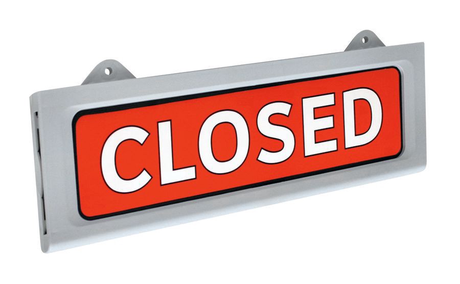 slide 3 of 6, Cosco Upscale "Open/Closed" Letterboard Sign, Black/Red/White, 20 in x 15 in