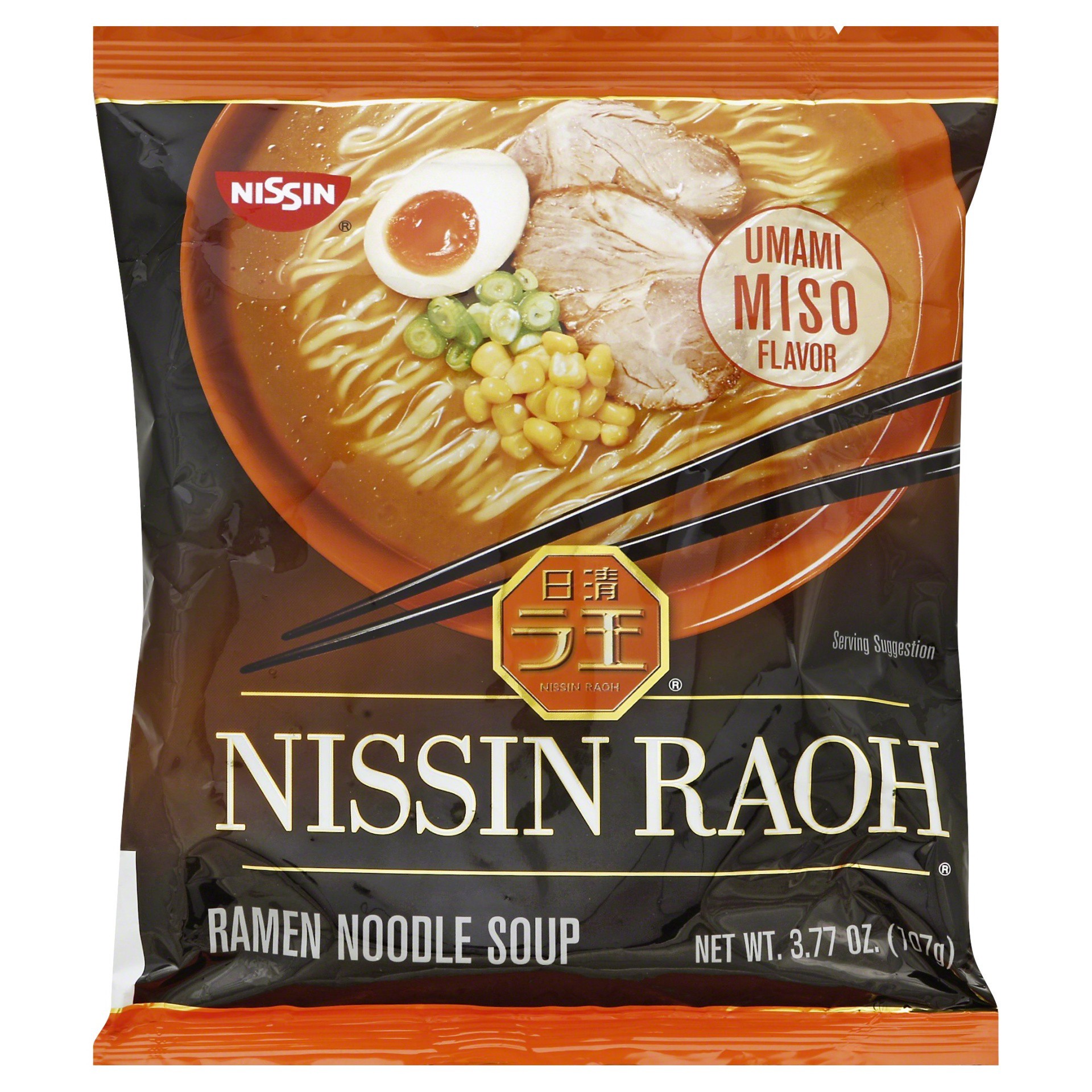 slide 1 of 6, Nissin Raoh Miso Flavor Ramen Noodle Soup 3.77 oz, 3.77 oz