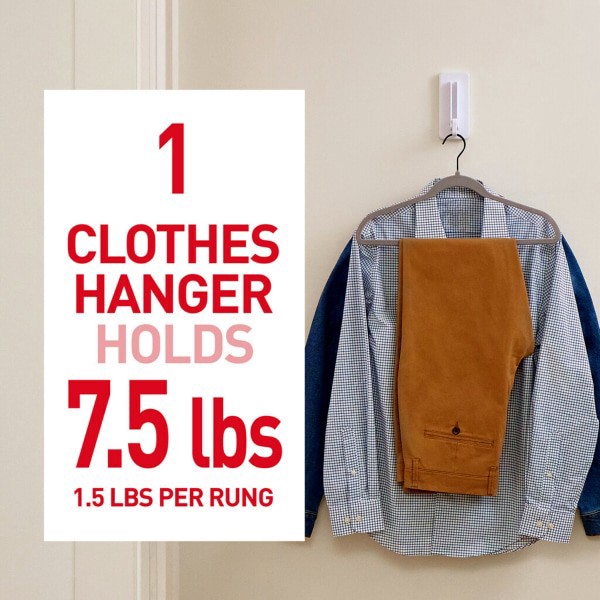 slide 6 of 7, 3M Command Folding Clothes Hanger, 1 ct