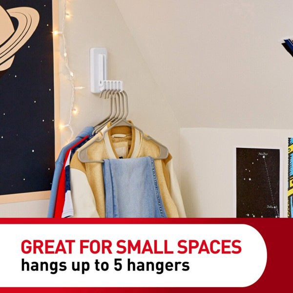 slide 3 of 7, 3M Command Folding Clothes Hanger, 1 ct
