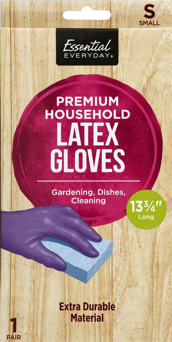 slide 4 of 6, Essential Everyday Small Premium Hshold Glove, 1 ct