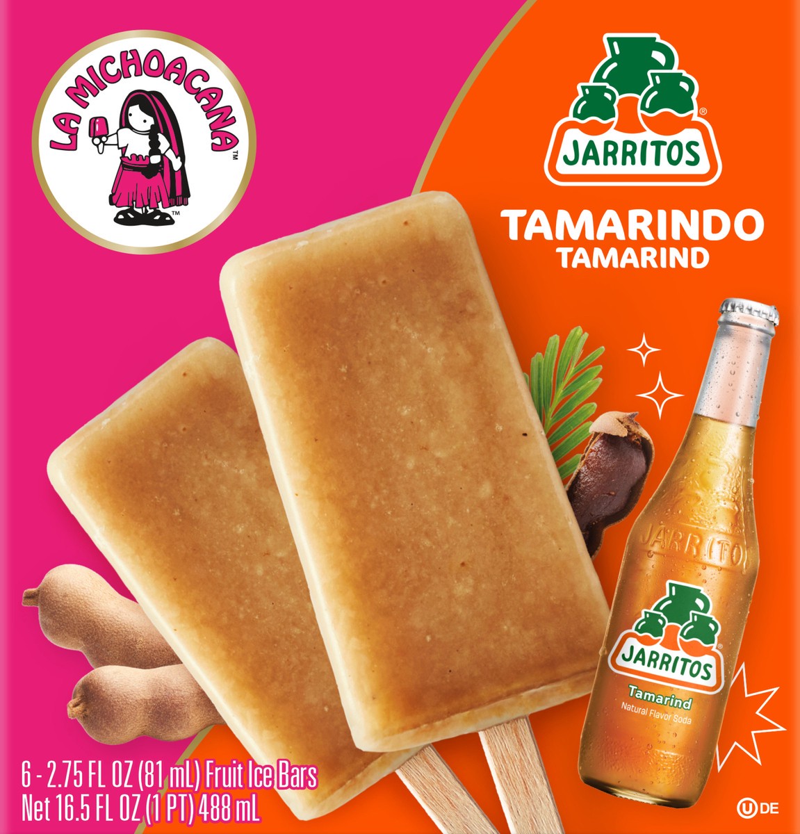 slide 9 of 10, La Michoacana Jrrtos Tmrnd Bar, 6 ct