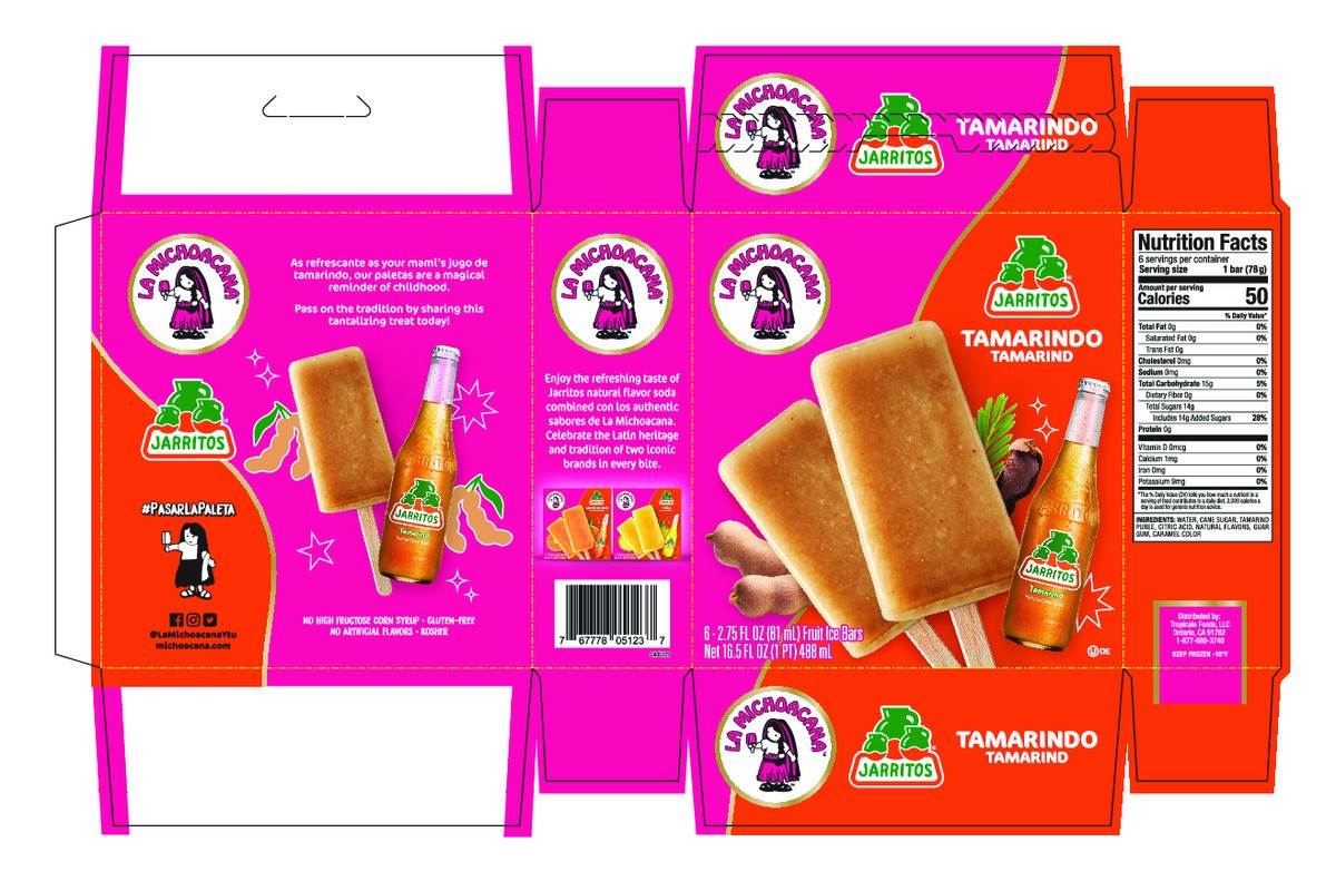 slide 8 of 10, La Michoacana Jrrtos Tmrnd Bar, 6 ct