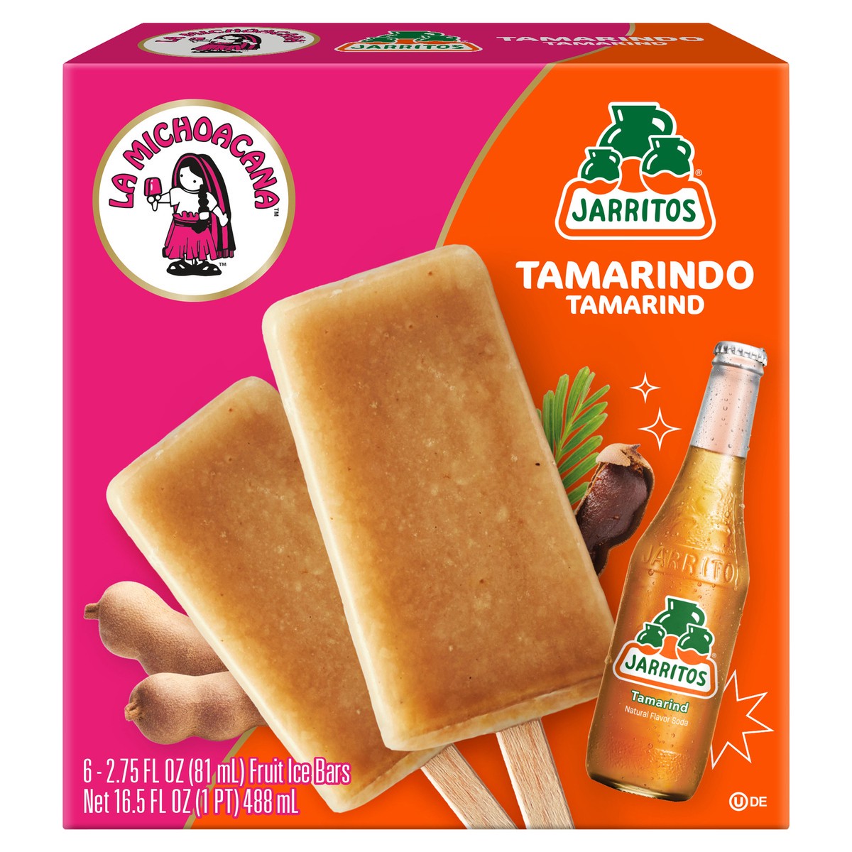 slide 6 of 10, La Michoacana Jrrtos Tmrnd Bar, 6 ct