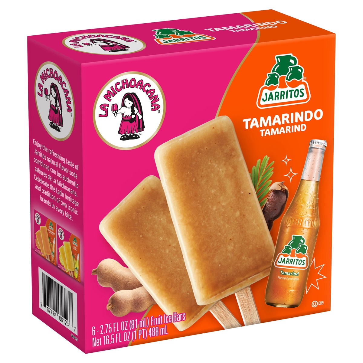 slide 3 of 10, La Michoacana Jrrtos Tmrnd Bar, 6 ct