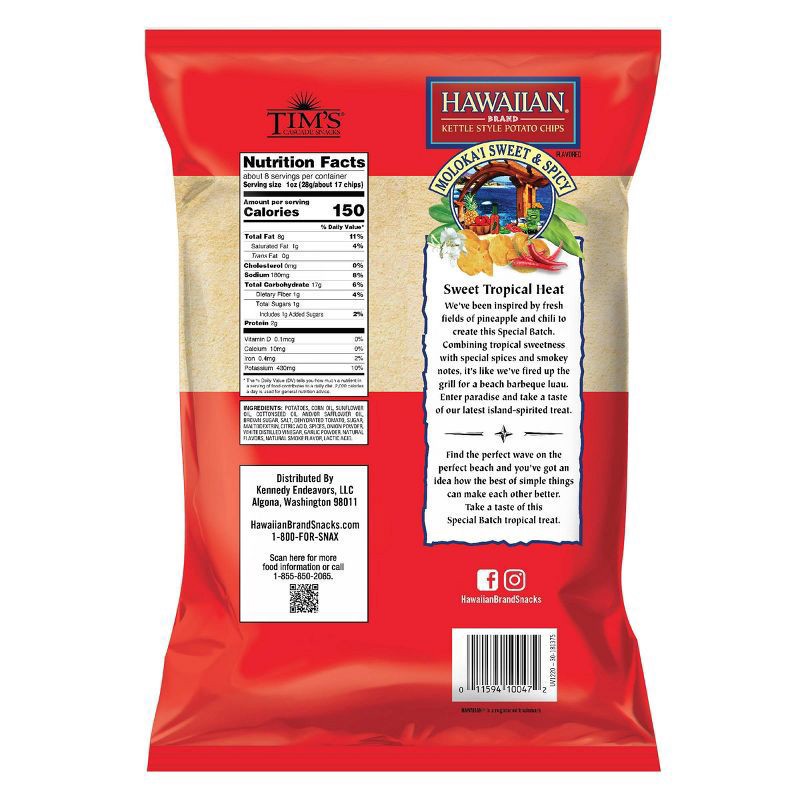 slide 2 of 3, Hawaiian 7.5 oz Hawaiian Brand Special Batch Potato Chips, 7.5 oz