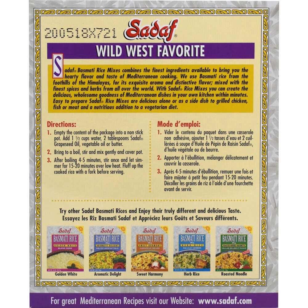 slide 2 of 4, Sadaf Basmati Rice Mix, 6 oz