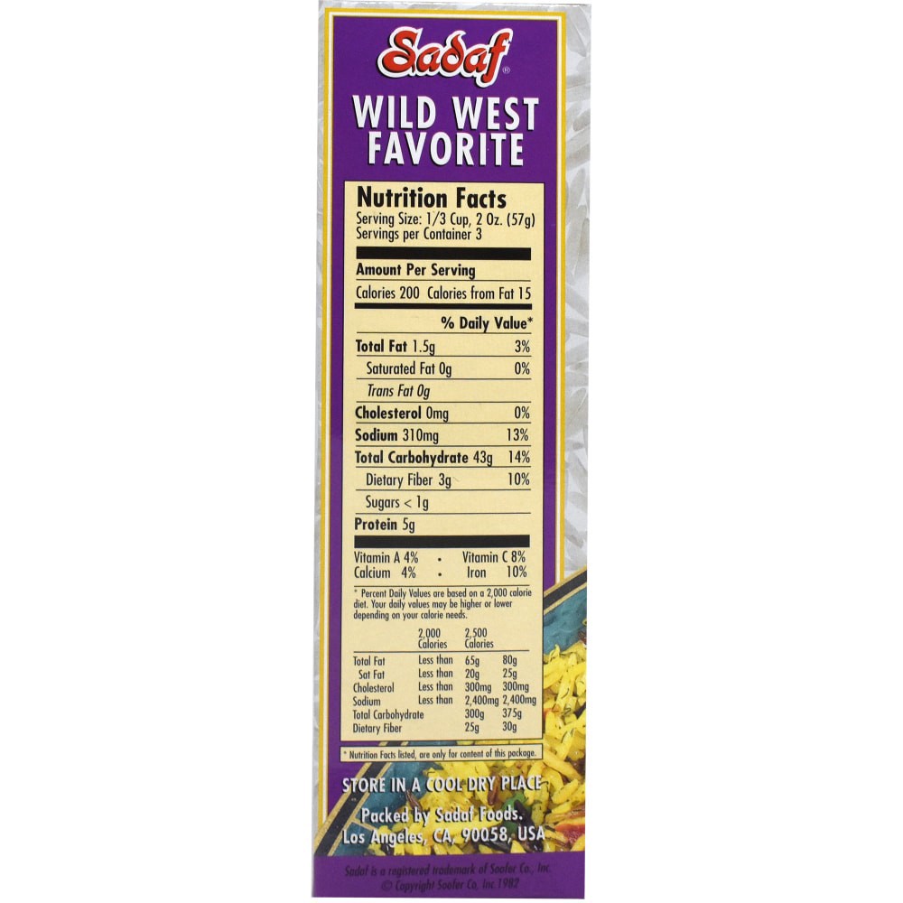 slide 4 of 4, Sadaf Basmati Rice Mix, 6 oz