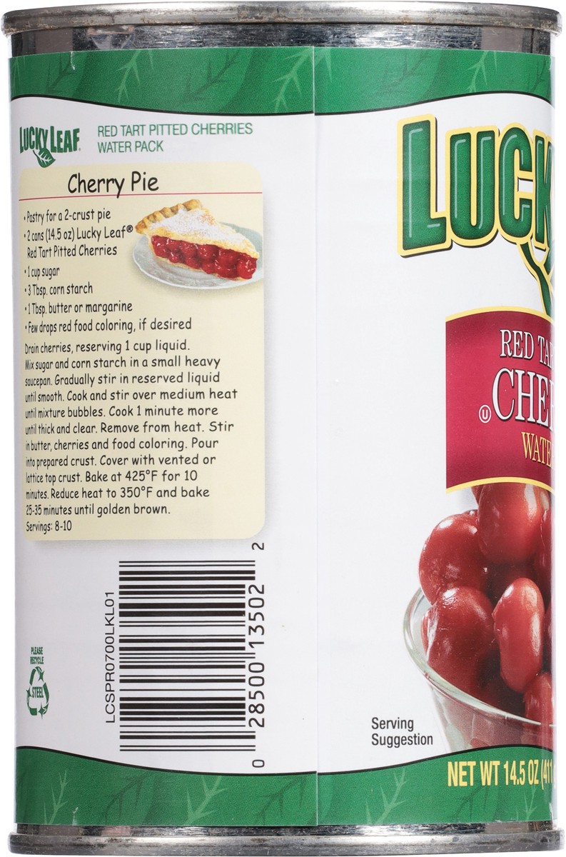 slide 8 of 14, Lucky Leaf Red Tart Pitted Cherries in Water 14.5 oz, 14.5 oz