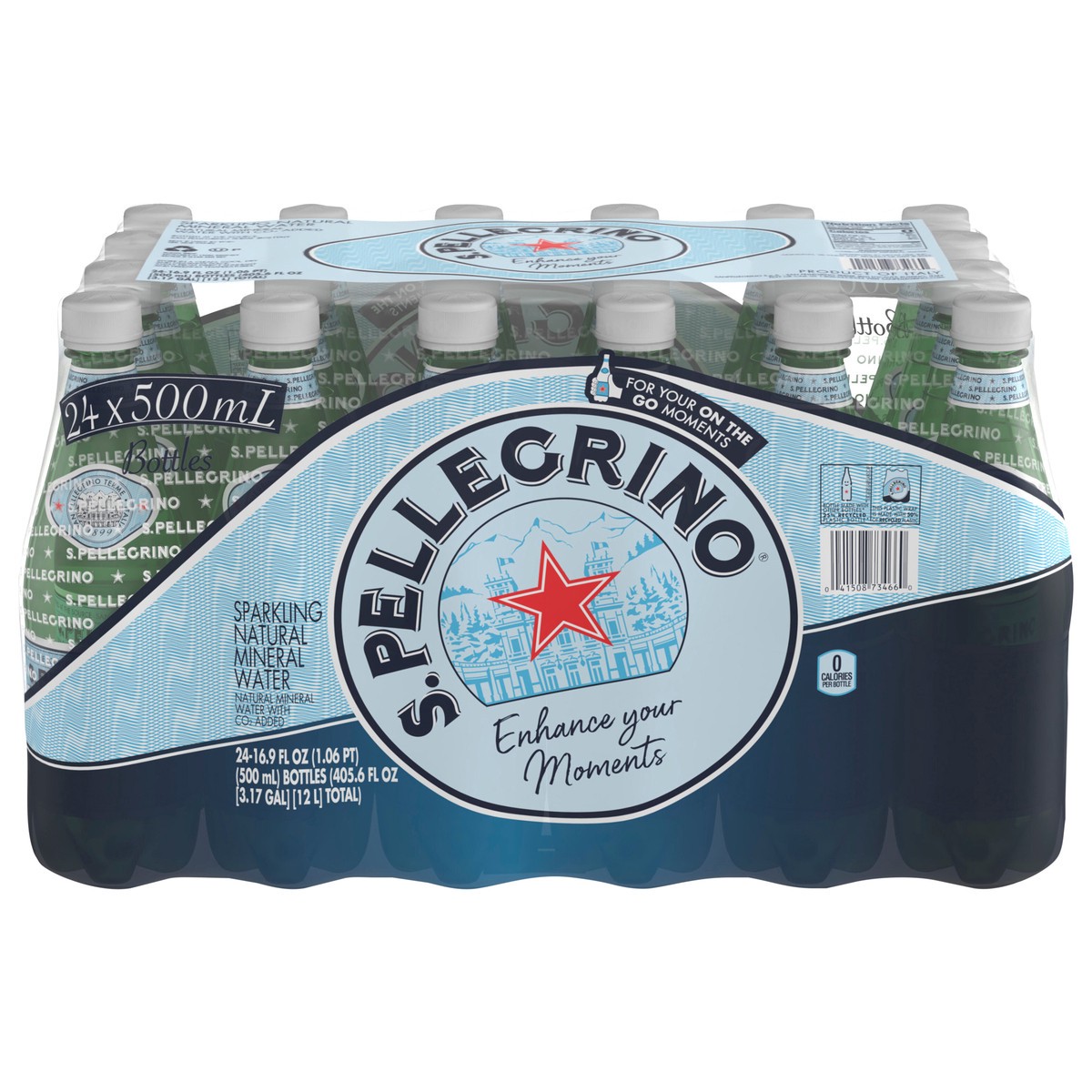 slide 1 of 3, S.Pellegrino Sparkling Natural Mineral Water 405.6 fl oz., 24 ct