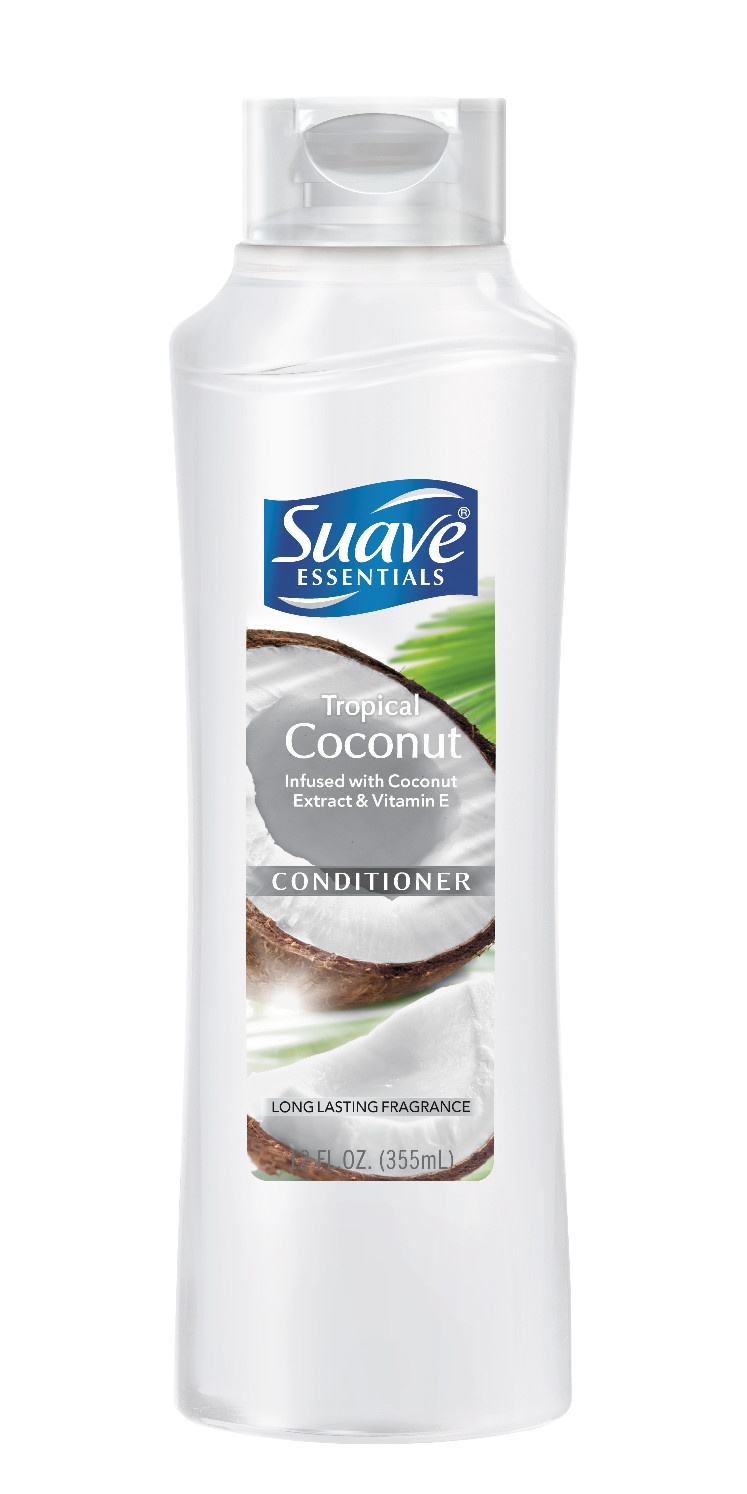 slide 1 of 1, Suave Essentials Conditioner, Tropical Coconut, 12 oz