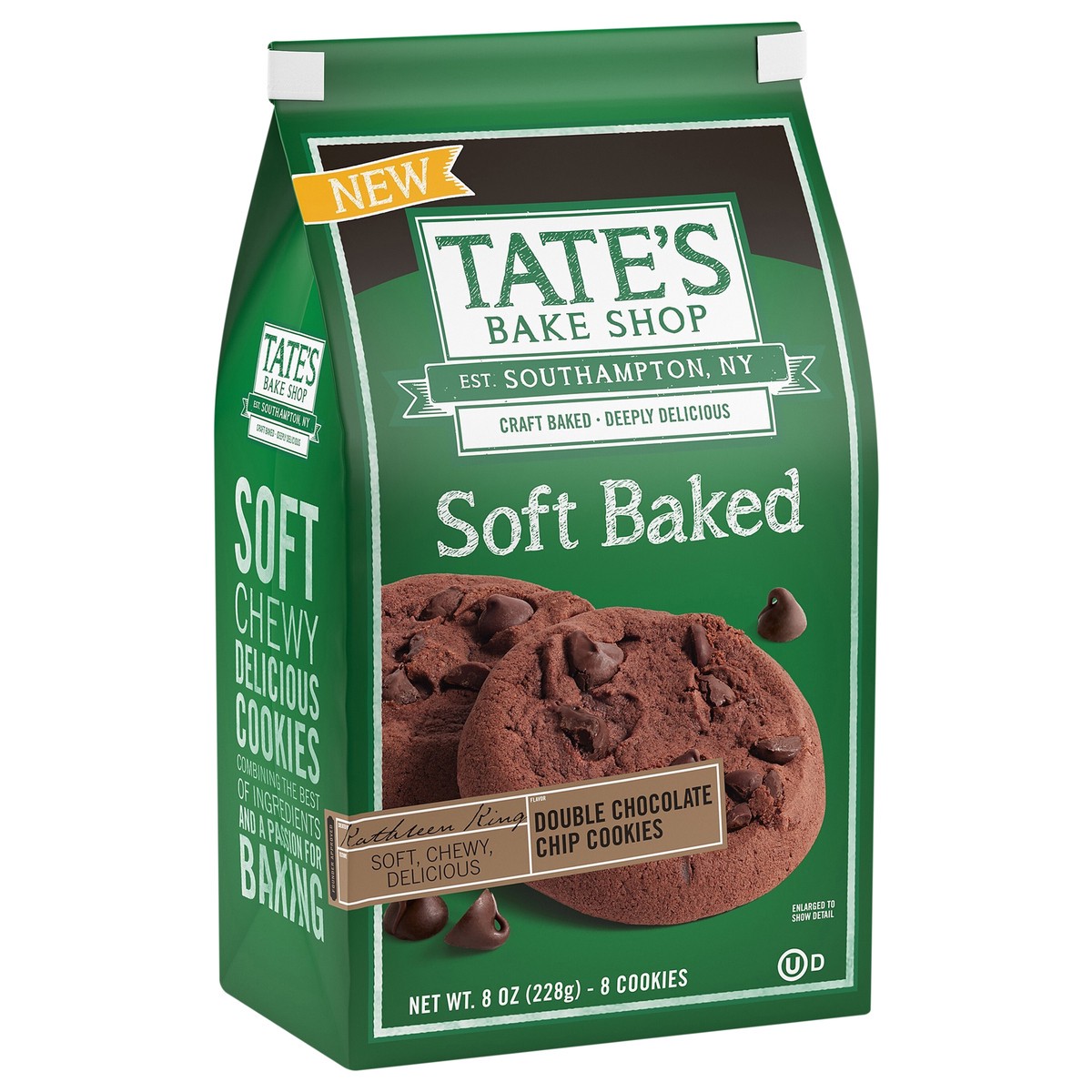 slide 13 of 14, Tate's Bake Shop Soft Baked Cookies, Double Chocolate Chip, 8 oz, 8 inoz in