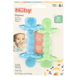 Nuby Dipeez 6m+ Silicone Spoon & Dipper 1 ea