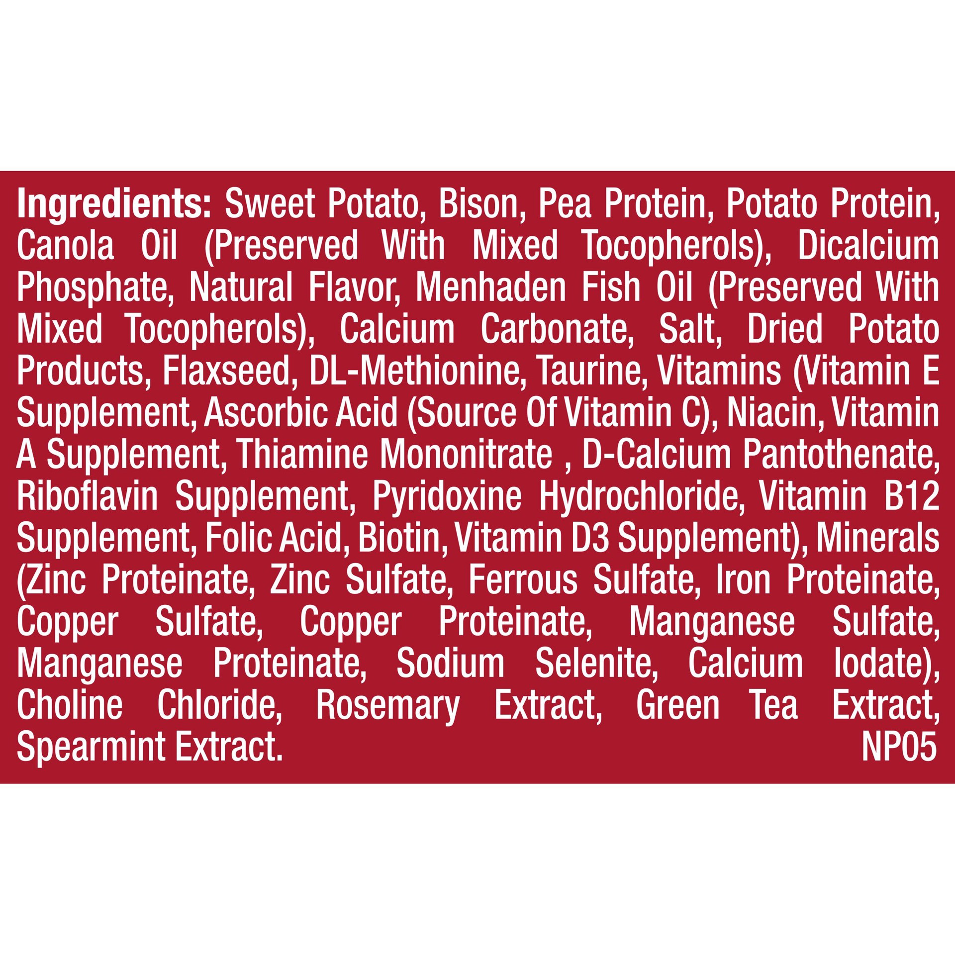 slide 4 of 5, Natural Balance L.I.D. Limited Ingredient Diets Sweet Potato & Bison Formula, Dry Dog Food, 12lb Bag, 12 lb