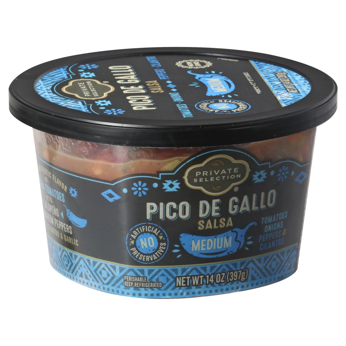 slide 2 of 10, Private Selection Medium Pico De Gallo Salsa 14 oz, 14 oz