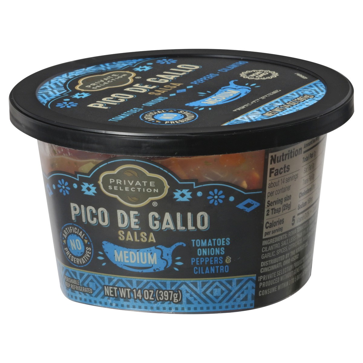 slide 7 of 10, Private Selection Medium Pico De Gallo Salsa 14 oz, 14 oz
