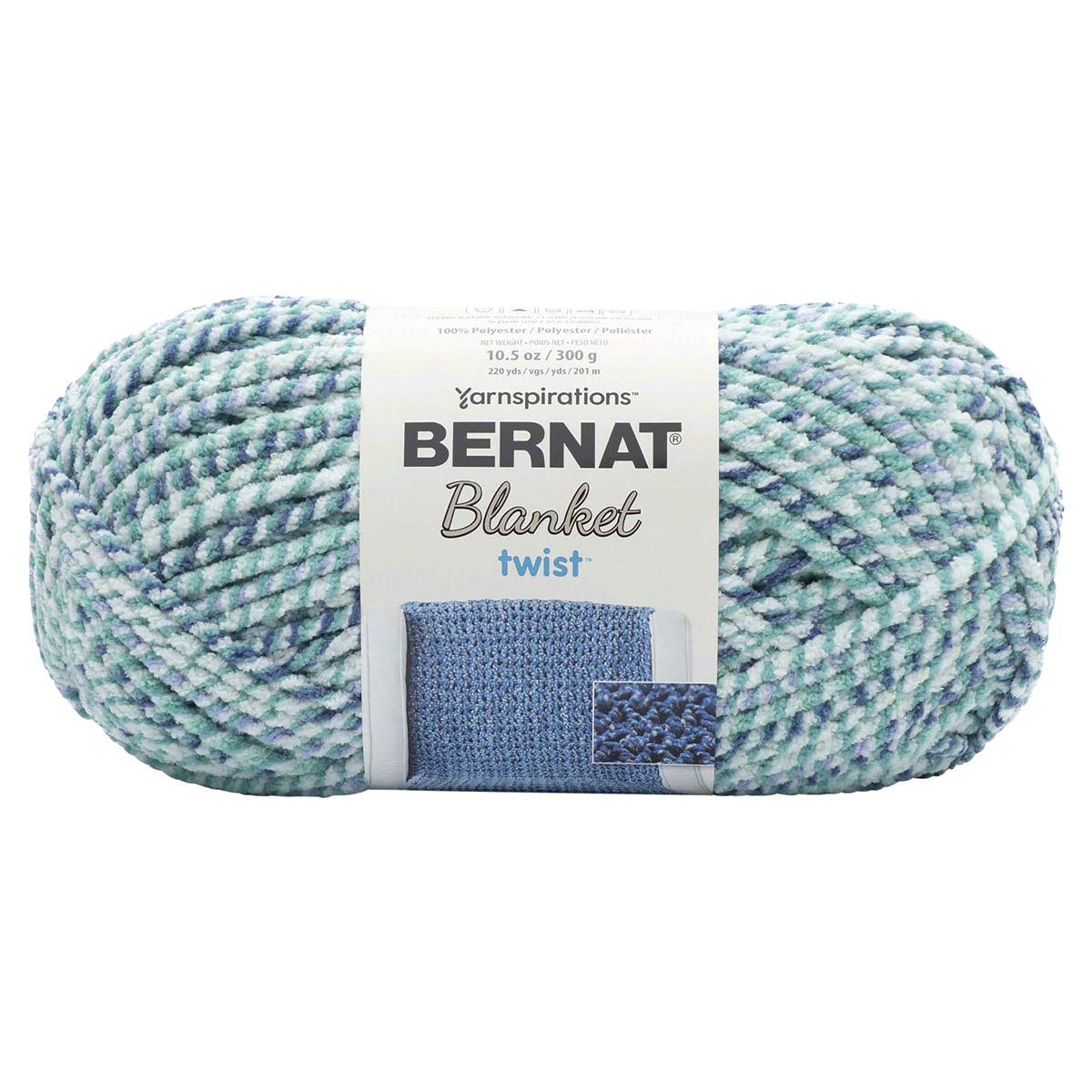 slide 1 of 1, Bernat Blanket Twist Yarn, Making Waves, 10.5 oz
