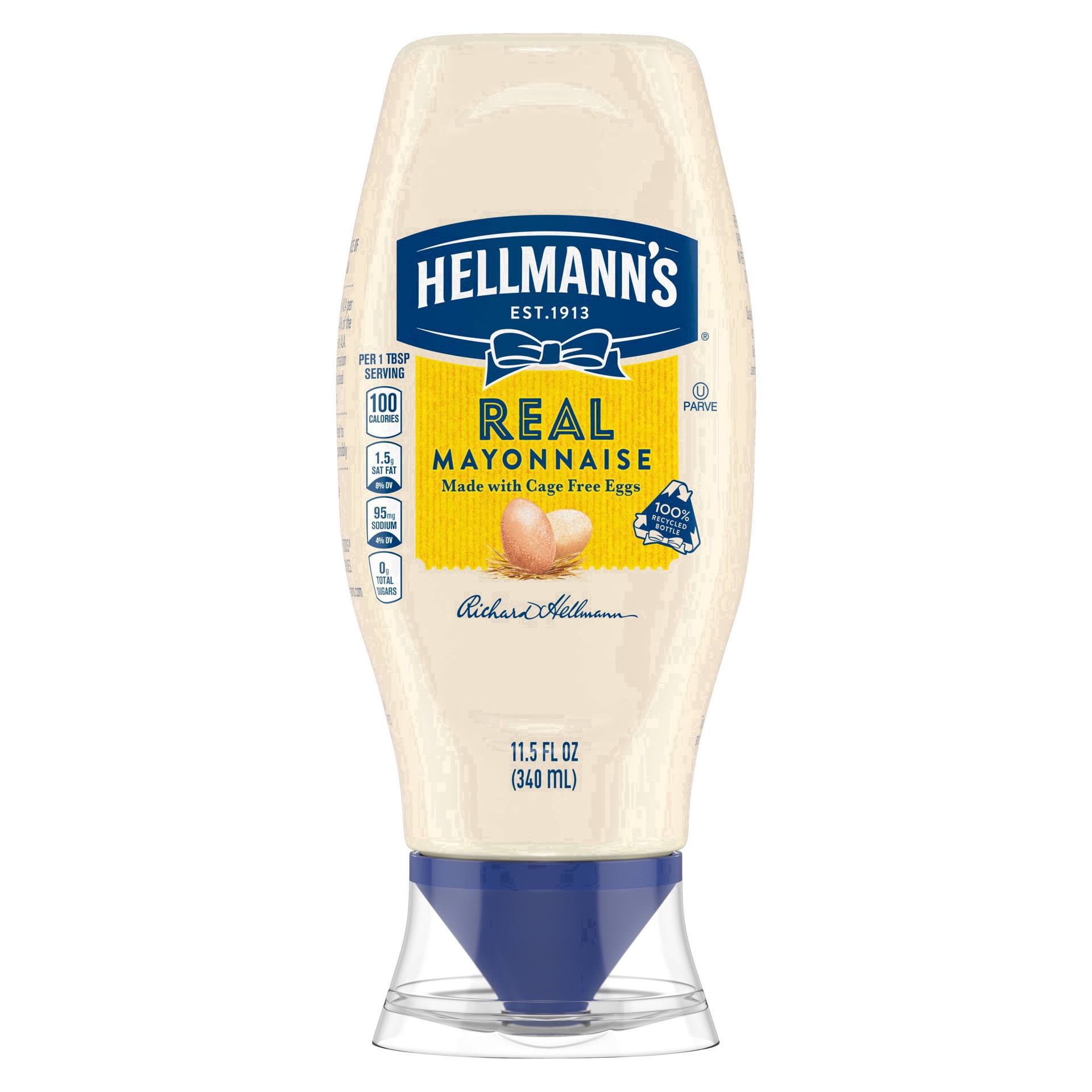 slide 76 of 82, Hellmann's Real Mayonnaise Real Mayo Squeeze Bottle, 11.5 oz, 11.5 oz