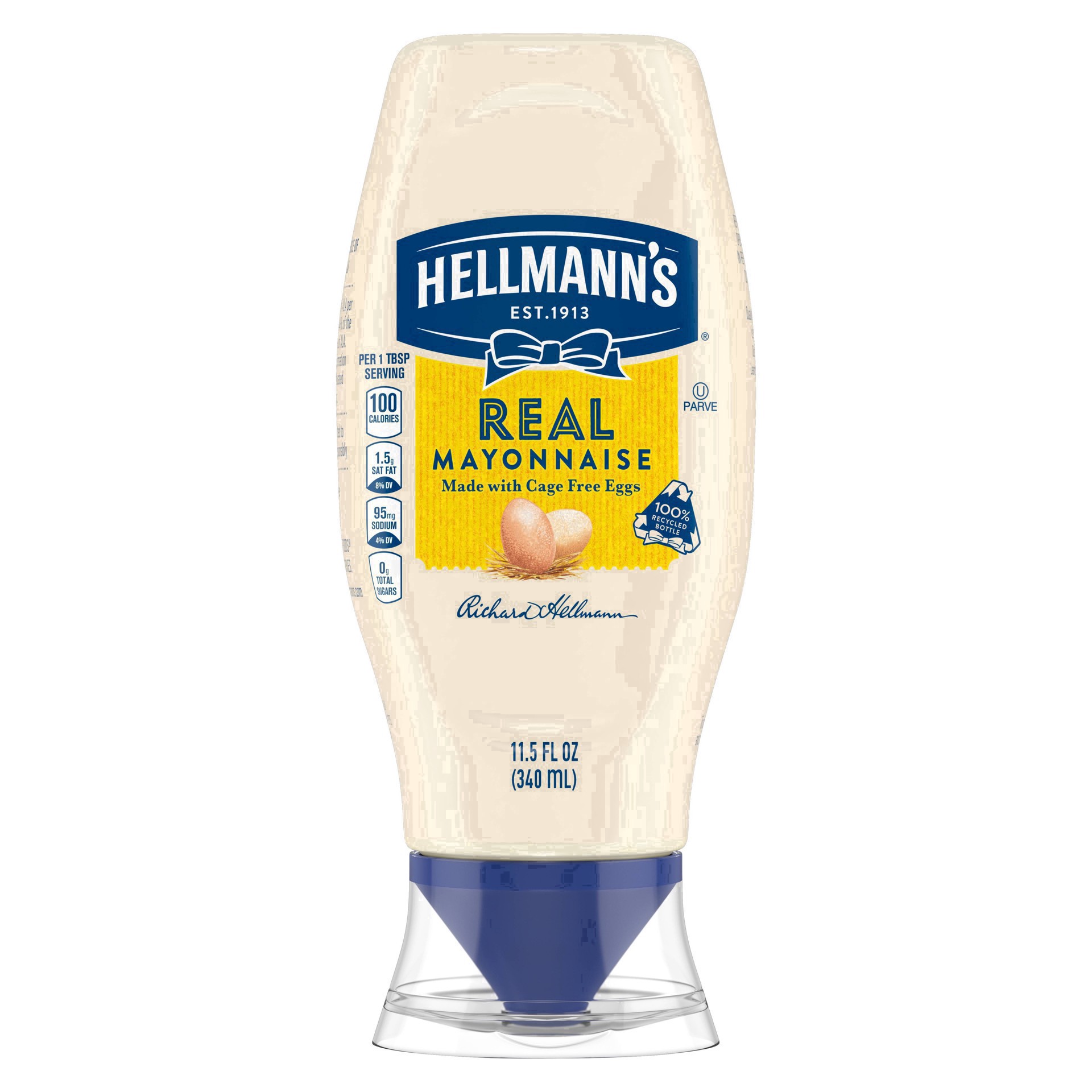 slide 71 of 82, Hellmann's Real Mayonnaise Real Mayo Squeeze Bottle, 11.5 oz, 11.5 oz