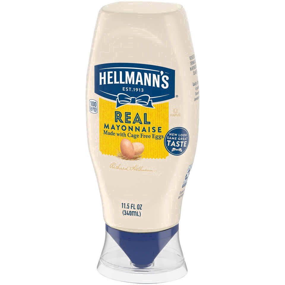 slide 73 of 82, Hellmann's Real Mayonnaise Real Mayo Squeeze Bottle, 11.5 oz, 11.5 oz