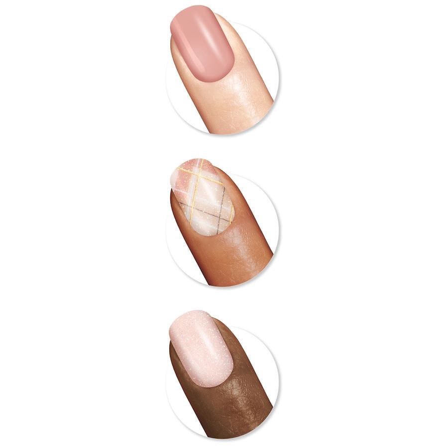 slide 3 of 5, Sally Hansen Salon Effects Nail Strips - Pretty In Plaid, 1 ct