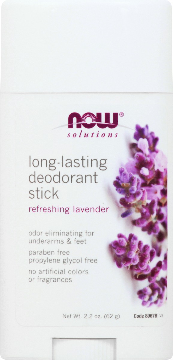 slide 5 of 9, Now Naturals Deodorant Stick Lavender, 2.2 oz