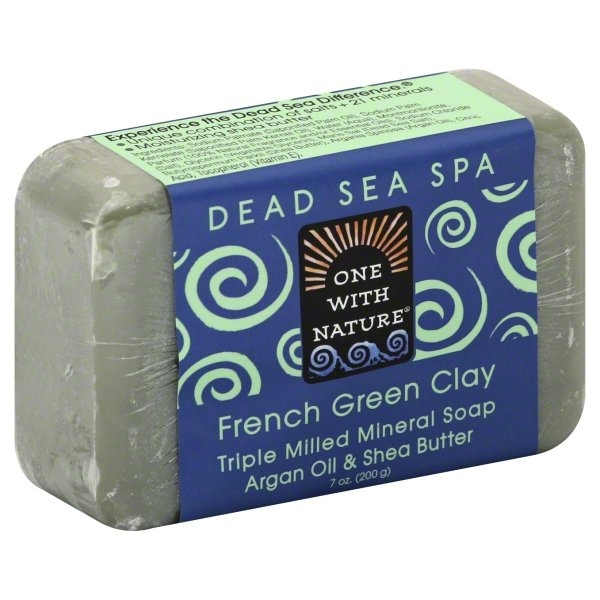 slide 1 of 1, ONE Bar Soap French Green Clay, 7 oz