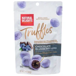 Natural Delights Chocolate Blueberry Flavored Truffles 5 oz