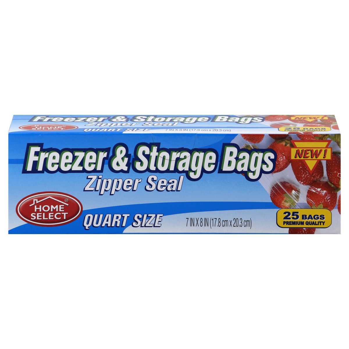 slide 10 of 10, Home Select Freezer & Storage Bags 25 ea, 25 ct