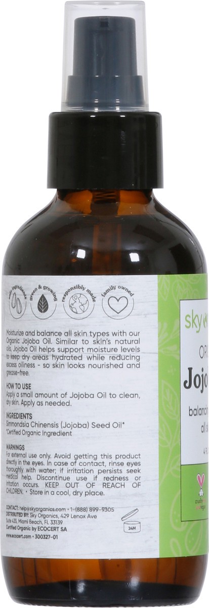 slide 10 of 10, Sky Organics Organic JoJoba Oil 4 fl oz, 4 fl oz