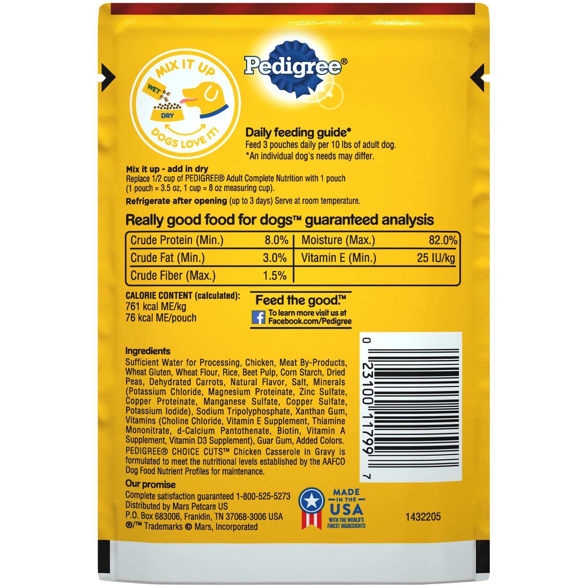 slide 5 of 9, Pedigree Choice Cuts Chicken Casserole Dog Food 3.5 oz, 3.5 oz